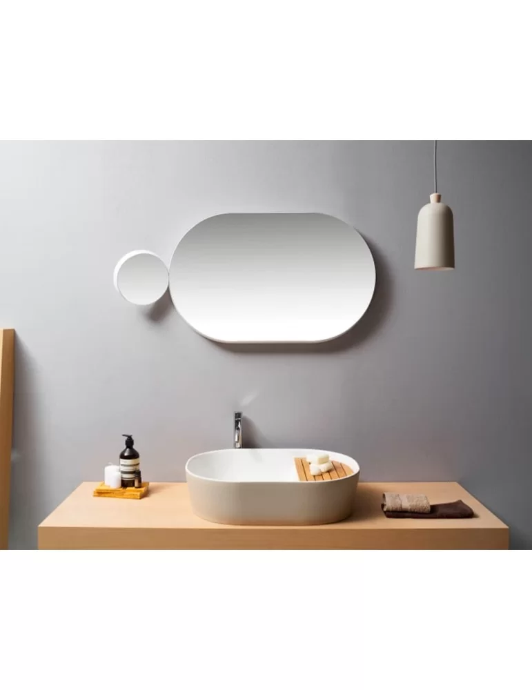 Miroir oval Gravity de Samuel Wilkinson pour Ex-t Design