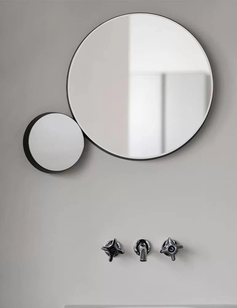 Miroir rond Gravity de Samuel Wilkinson pour Ex-t Design