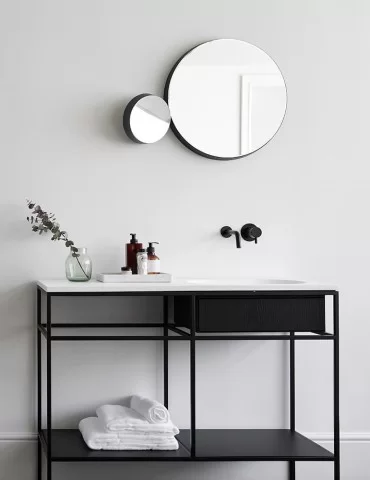 Miroir rond Gravity de Samuel Wilkinson pour Ex-t Design 2
