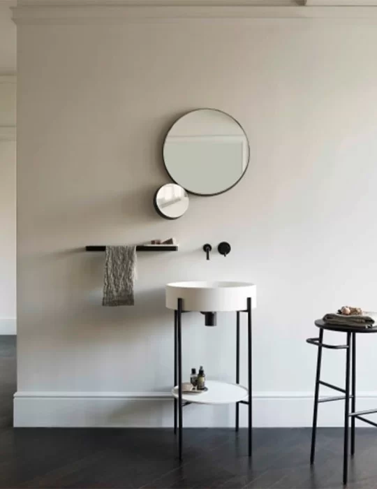 Miroir rond Gravity de Samuel Wilkinson pour Ex-t Design