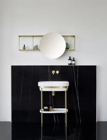 Lavabo console Ribbon en LivingTec® blanc mat, de Ex.t Design 2