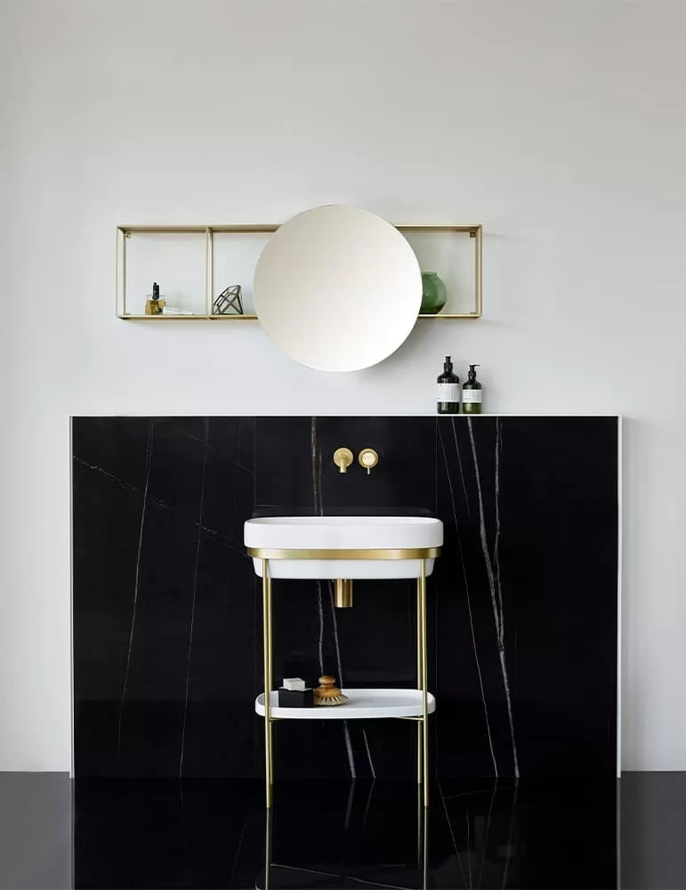 Lavabo console Ribbon en LivingTec® blanc mat, de Ex.t Design Lavabo console Ribbon en LivingTec® blanc mat, de Ex.t Design
