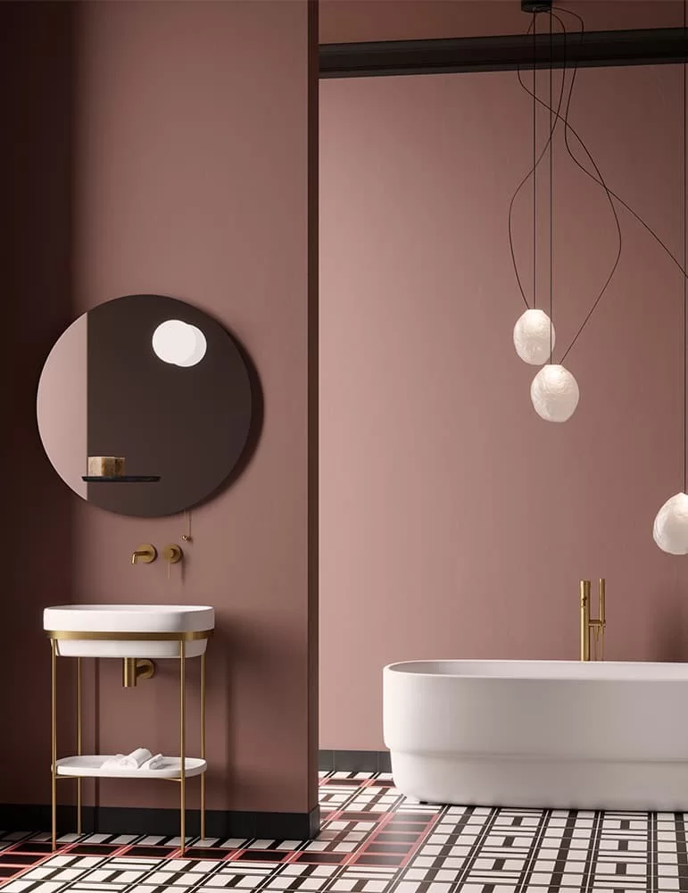Lavabo console Ribbon en LivingTec® blanc mat, de Ex.t Design