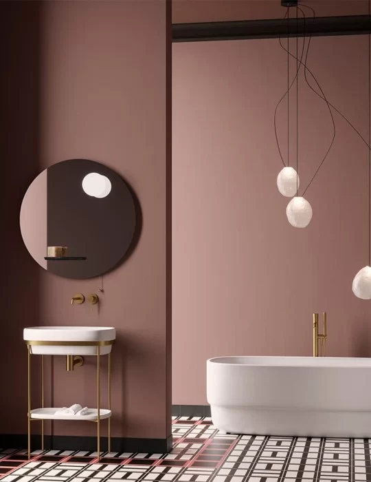 Lavabo console Ribbon en LivingTec® blanc mat, de Ex.t Design
