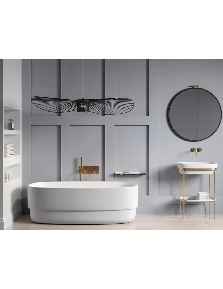 Lavabo console Ribbon en LivingTec® blanc mat, de Ex.t Design