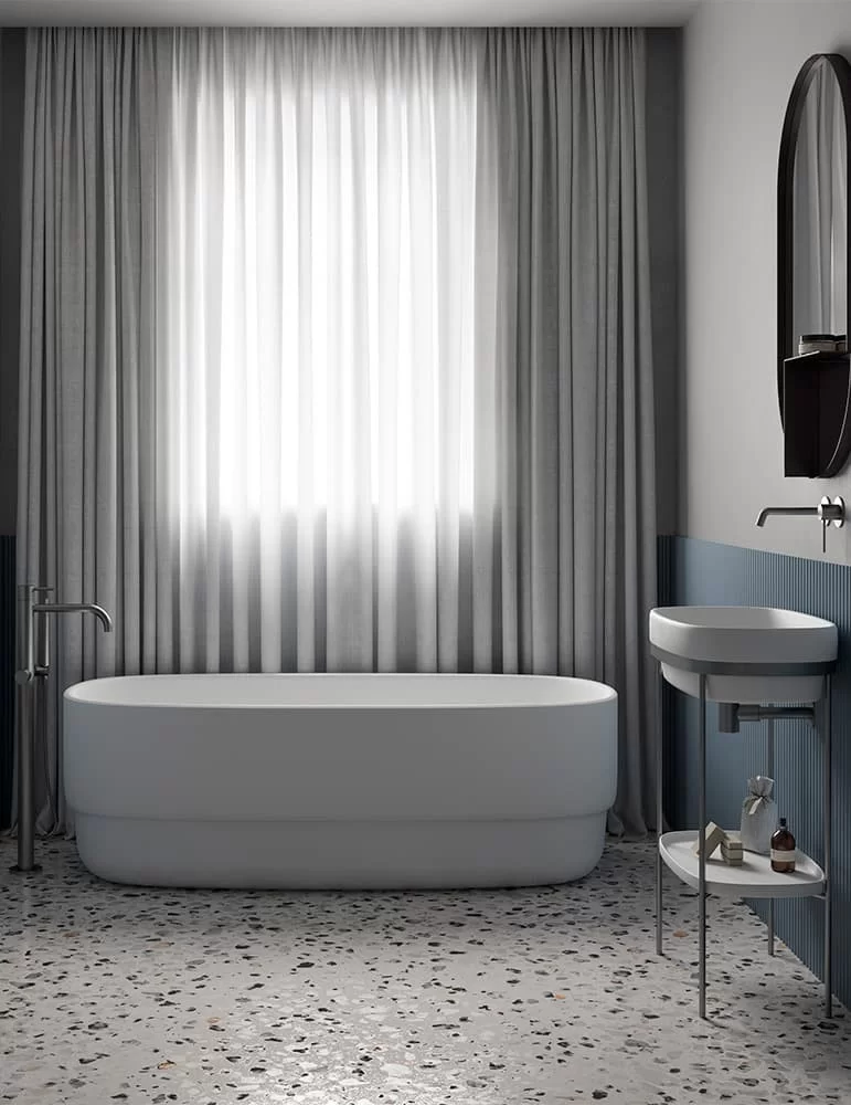 Baignoire îlot Ribbon de Sebastian Herkner, Ex.t Design