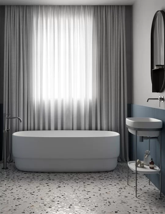 Baignoire îlot Ribbon de Sebastian Herkner, Ex.t Design