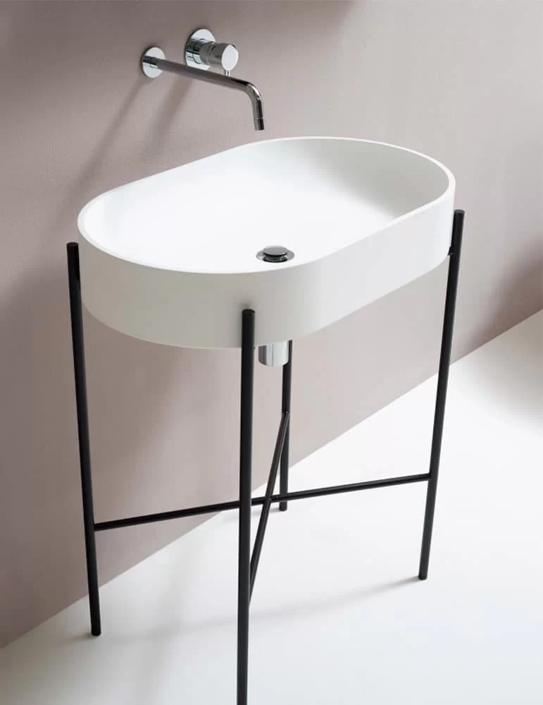 Mitigeur mural pour lavabo MLP Sleek, d'Ex.t Design