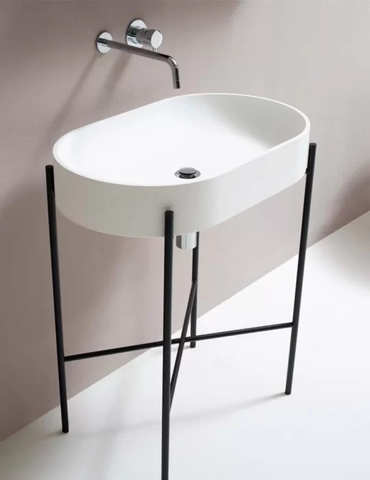 Mitigeur mural pour lavabo MLP Sleek, d'Ex.t Design