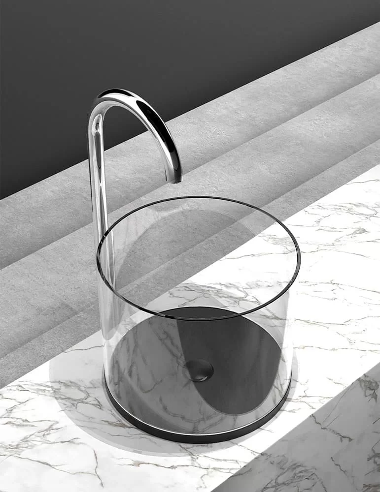 Vasque à poser Xtreme M, de Glass Design Vasque à poser Xtreme M, de Glass Design