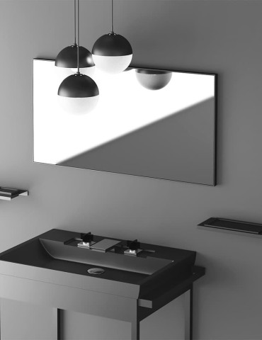 Miroir salle de bain haut de gamme Metal 47 by Glass Design