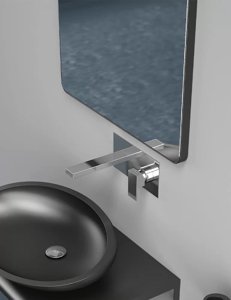 Miroir salle de bain haut de gamme Metal 58 by Glass Design