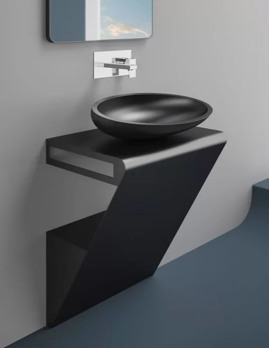Meuble salle de bain en inox ZERO, Contemporain de Glass Design Meuble salle de bain en inox ZERO, Contemporain de Glass Design