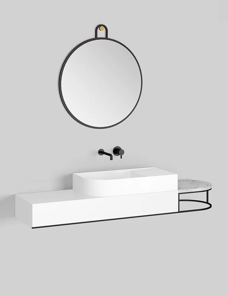 Meuble lavabo Nouveau L108 cm., d'Ex.t Design