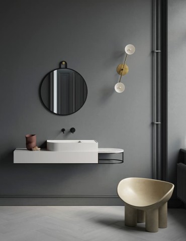 Meuble lavabo Nouveau L108 cm., d'Ex.t Design
