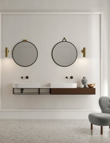 Meuble de salle de bain design Nouveau L215 cm., d'Ex.t Design