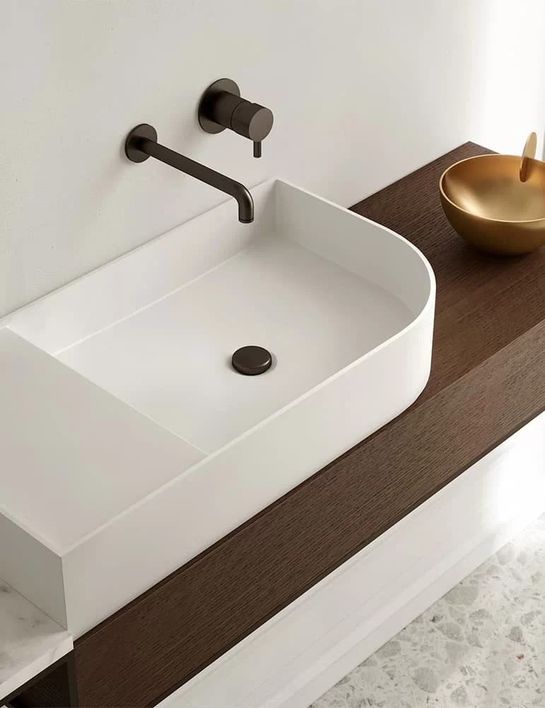Meuble de salle de bain design Nouveau L215 cm., d'Ex.t Design