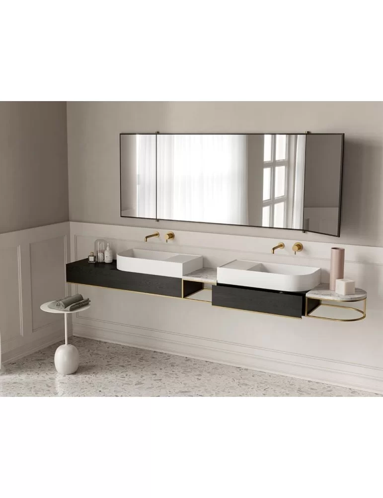Meuble de salle de bain design Nouveau L253 cm., d'Ex.t Design