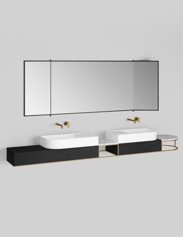 Meuble de salle de bain design Nouveau L253 cm., d'Ex.t Design