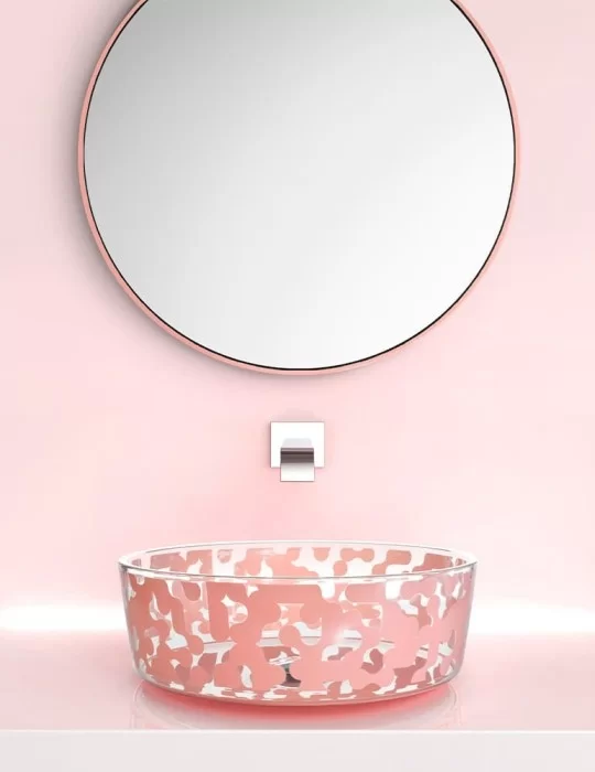 Vasque à poser Marea COLOUR, design Karim Rashid pour Glass Design