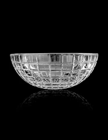 Vasque à poser LUXOR ROUND en cristal transparent, de Glass Design 2