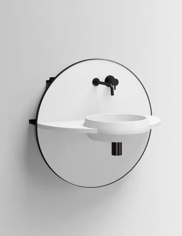Meuble salle de bain minimaliste Arco S Design by Mut pour Ex-t Design 2