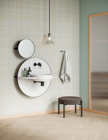 Meuble salle de bain minimaliste Arco S Design by Mut pour Ex-t Design