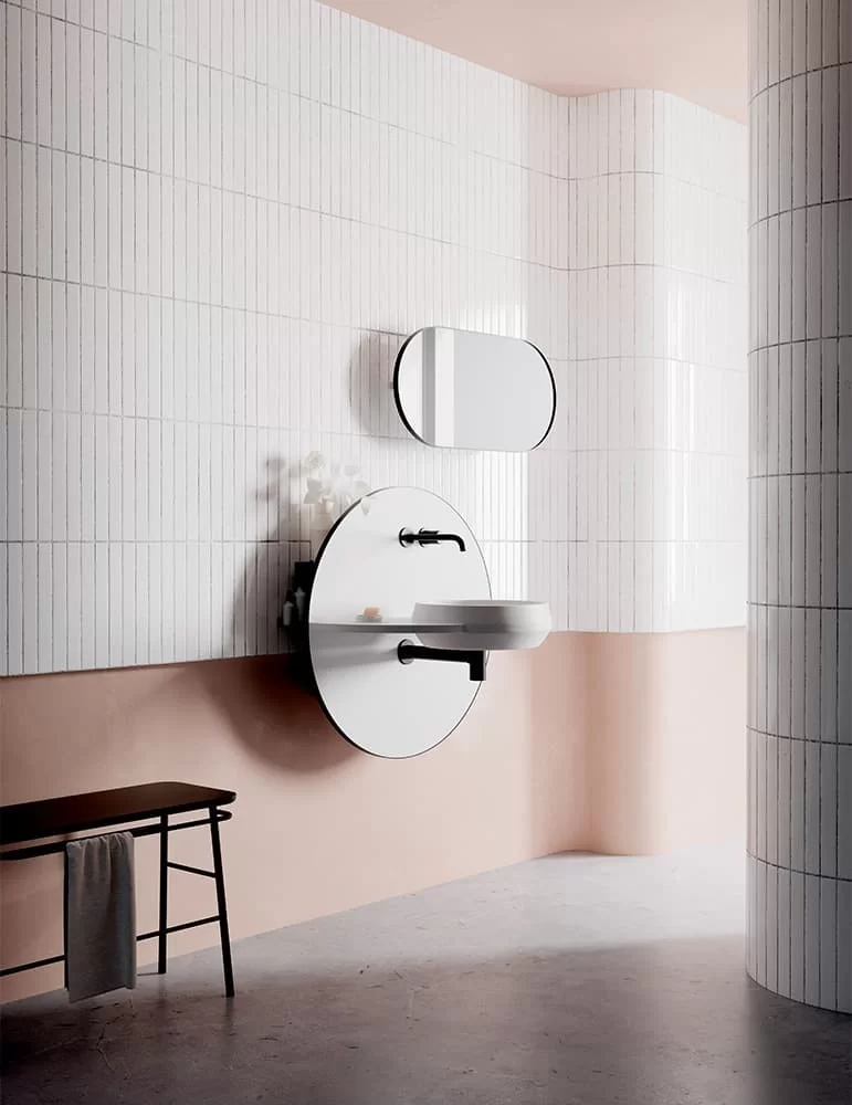 Meuble salle de bain minimaliste Arco S Design by Mut pour Ex-t Design