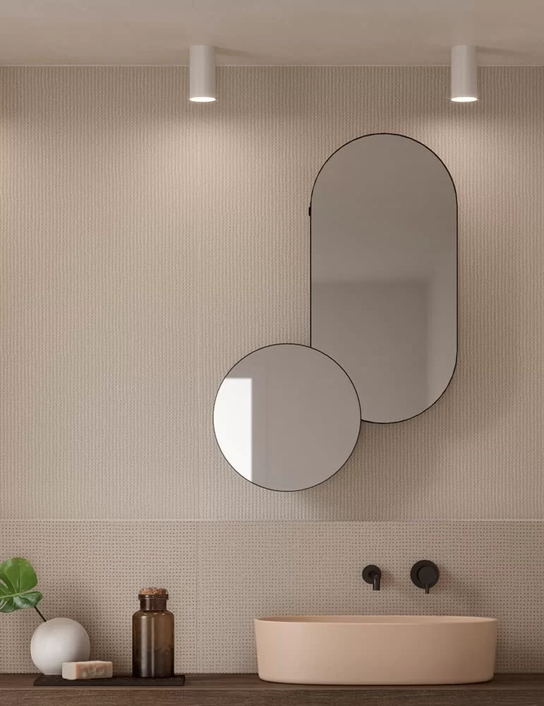 Miroir rond ARCO S. Design by Mut pour Ex.t