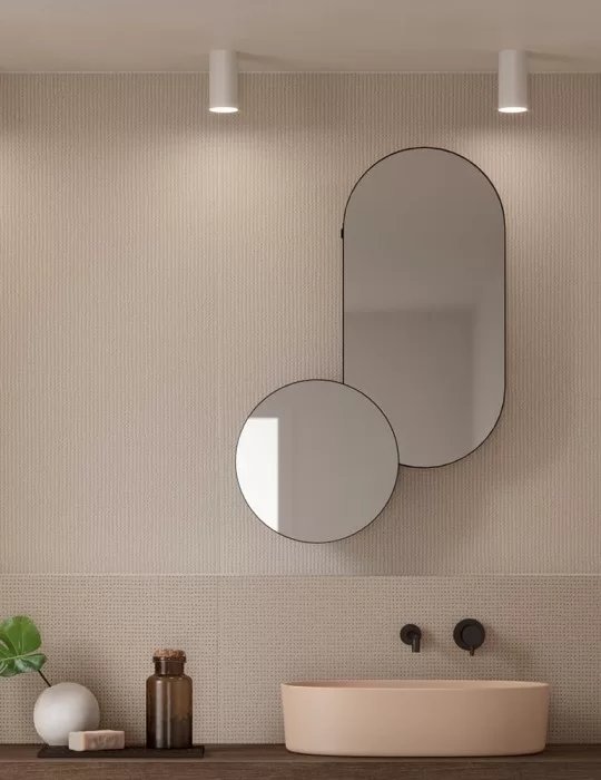 Miroir rond ARCO S. Design by Mut pour Ex.t