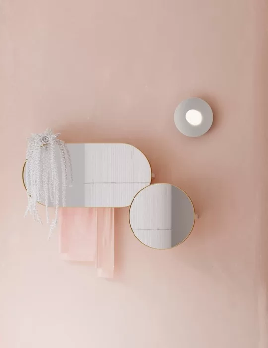 Miroir rond ARCO S. Design by Mut pour Ex.t