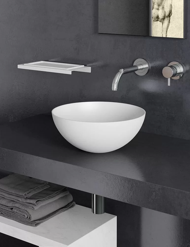 Vasque à poser Slide, de Glass Design.