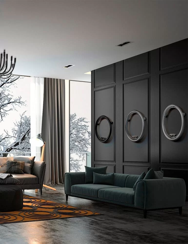 Radiateur électrique design mural Donut, de Scirocco