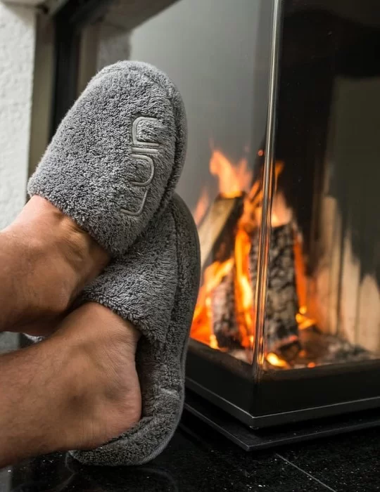 Chaussons éponge Cosy Slippers, de Luin Living