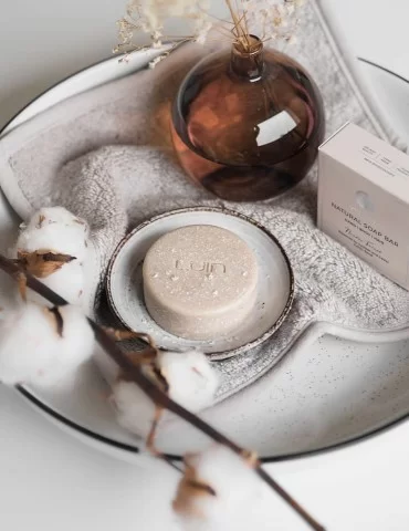 Barre de savon naturel sable Nordic Forest, de Luin Living 2