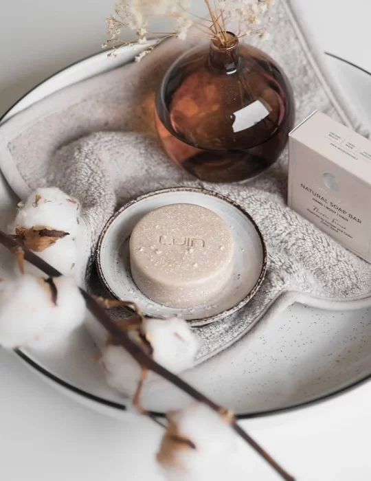 Barre de savon naturel sable Nordic Forest, de Luin Living