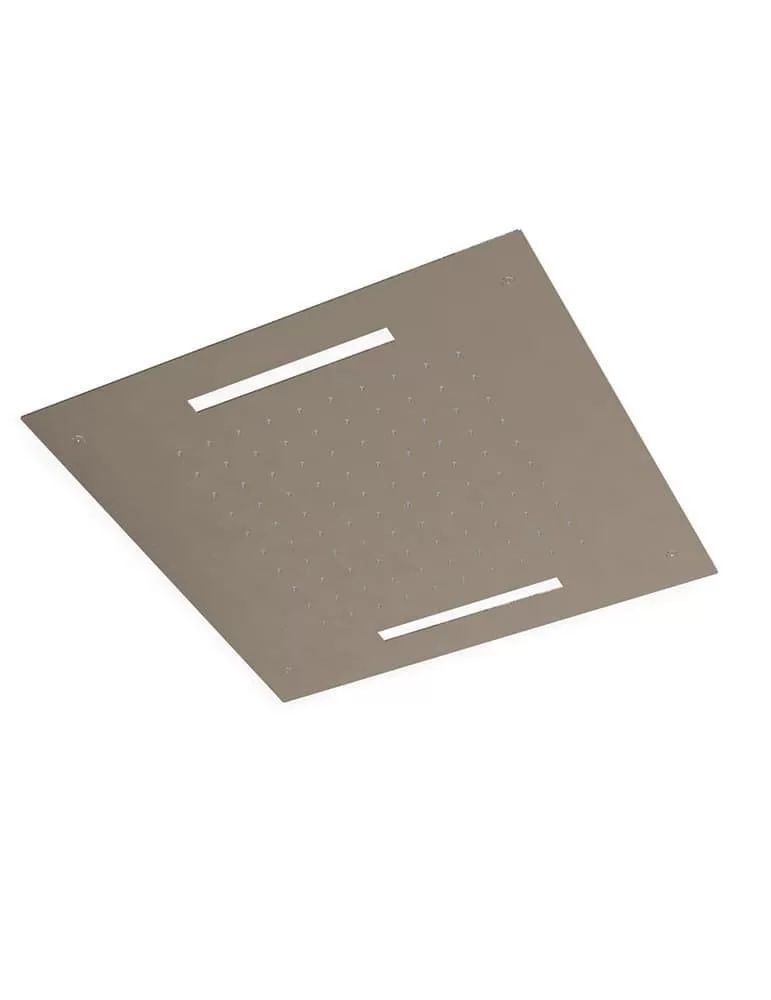 Tête de douche ciel de pluie et chromothérapie de Treemme. 50 x 50