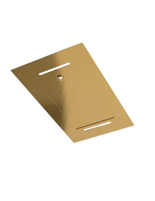 Tête de douche avec ciel de pluie, cascade, chromothérapie et jet. 3M