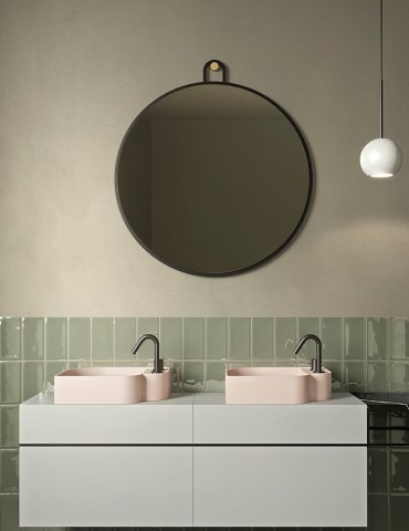 Miroir rond Nouveau de Bernhardt & Vella pour Ex-t Design