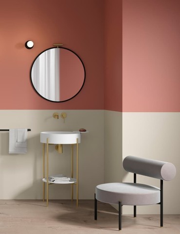 Miroir rond Nouveau 3 de Bernhardt & Vella pour Ex-t Design