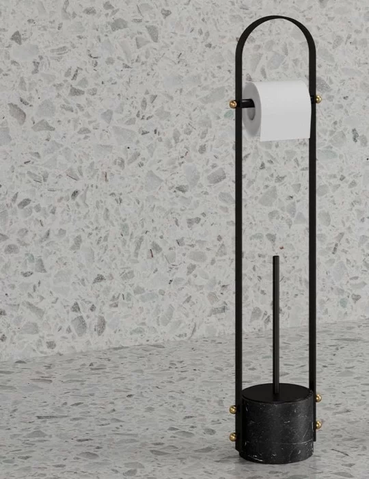 Pot à balai avec porte-rouleau à poser Nouveau TBS, Ex.t Design