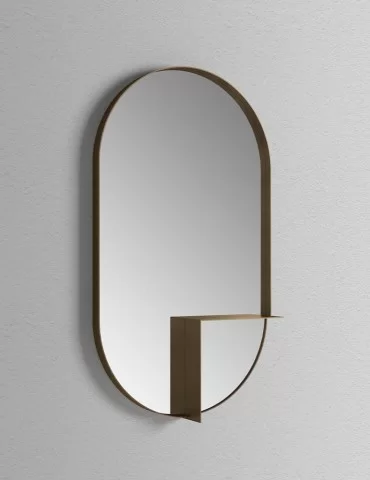 Miroir oval avec étagère Nouveau de Bernhardt & Vella pour Ex-t Design 2