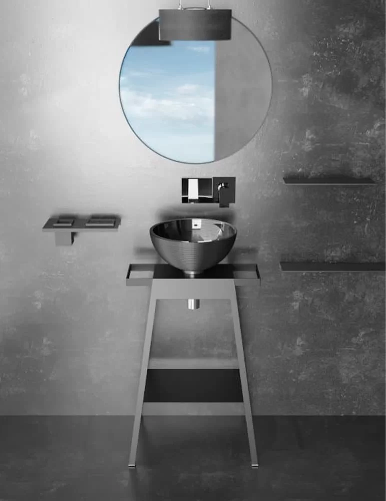 Meuble salle de bain BLOOM ROSE, de Glass Design