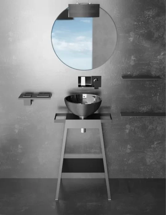 Meuble salle de bain BLOOM ROSE, de Glass Design