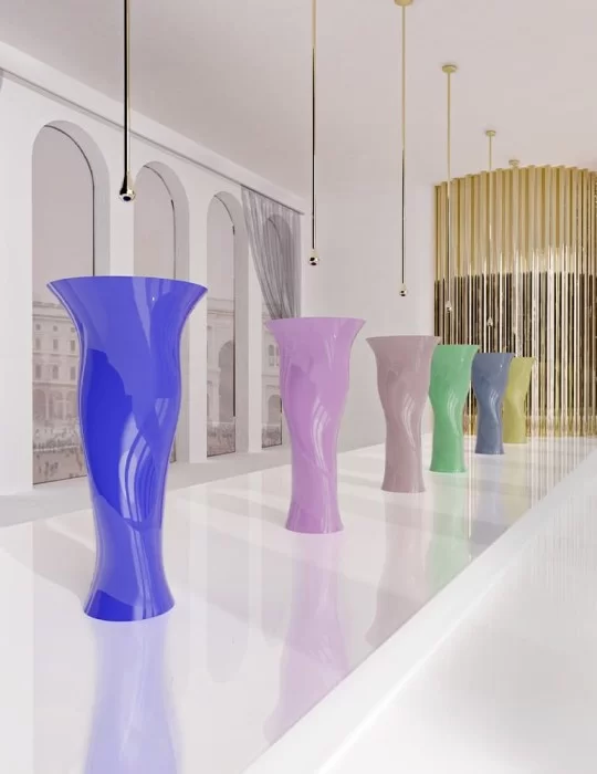 Lavabo au sol DAME en VetroFreddo, Glass Design