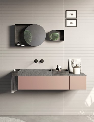 Meuble de salle de bain design Compact Living 1, de Rexa