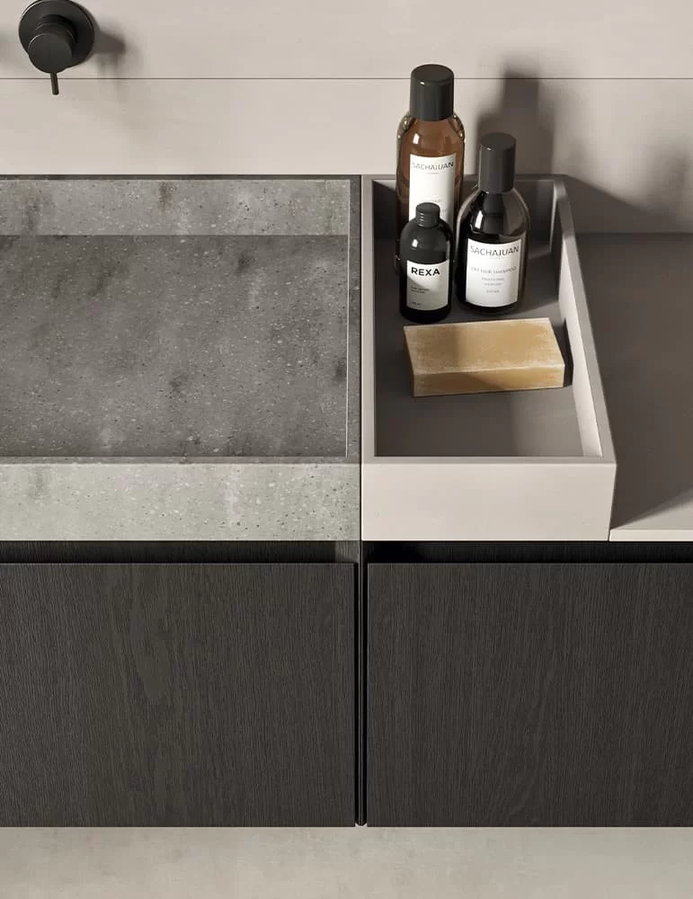 Meuble de salle de bain design Compact Living 3, de Rexa