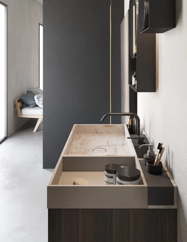 Meuble de salle de bain design Compact Living 5, de Rexa