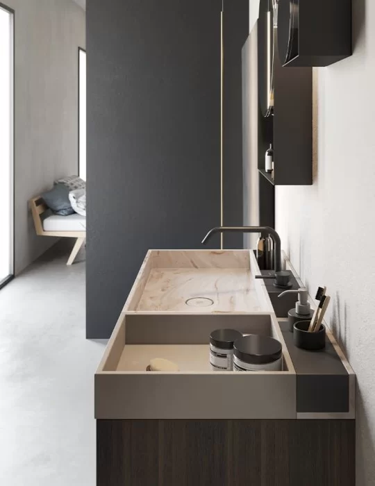 Meuble de salle de bain design Compact Living 5, de Rexa