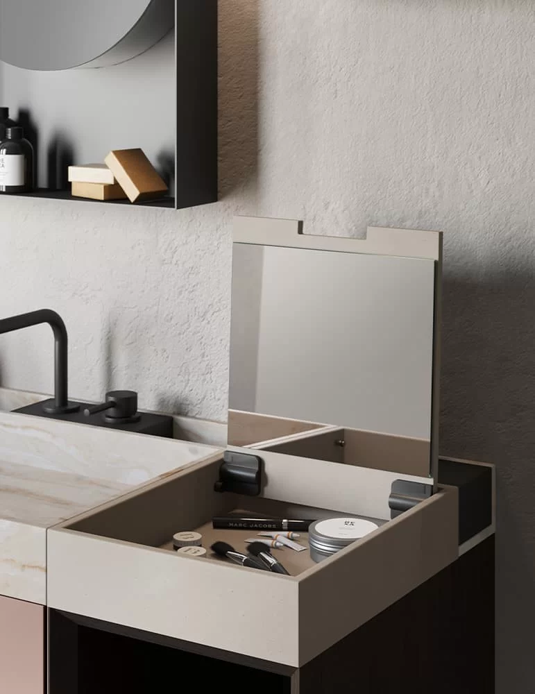 Meuble de salle de bain design Compact Living 5, de Rexa